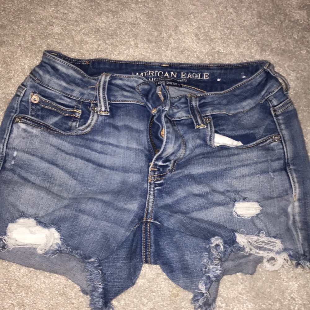 american eagle denim shorts